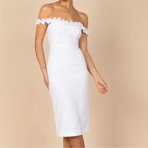Petal and Pup white midi dress